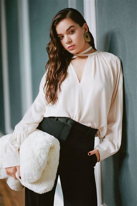 Hailee Steinfeld poses in a vintage